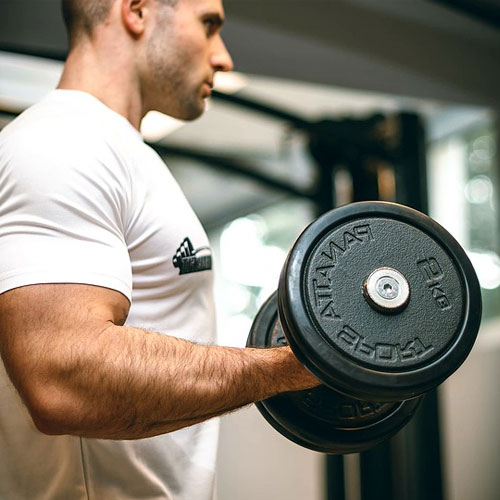 Krafttraining Muskelaufbau Sport Fitness im Studio oder im Freien im Saarland Saarbruecken